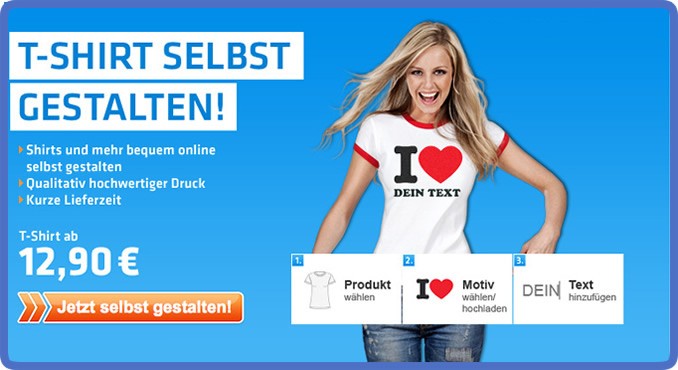 T Shirt Selbst Gestalten Und Individuell Bedrucken Ab 1 Stuck