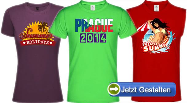 Bedruckte-Ferienshirts